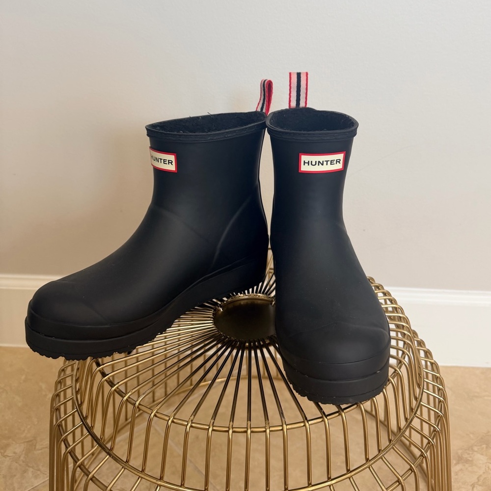 Hunter Original Short Rain Boots Black Matte Women’s US 8 / UK 6